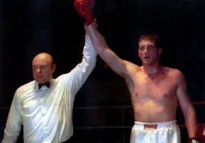 Joe Bugner Junior boxer after winning over Denroy Bryan Pictured with referee Dave Parris Joe Bugner Junior boxer after winning over Denroy Bryan Pictured with referee Dave Parris