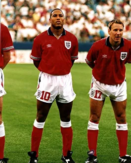 John Barnes and Paul Merson of England during their tour of the USA July 1993 John Barnes and Paul Merson of England during their tour of the USA July 1993