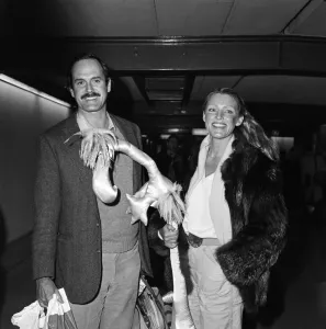 John Cleese actor comedian with wife Barbara Trentham at LAP. 24th February 1981 John Cleese actor comedian with wife Barbara Trentham at LAP. 24th February 1981
