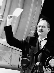 John Cleese Actor in a scene from a comedy show impersonating PM Chamberlain John Cleese Actor in a scene from a comedy show impersonating PM Chamberlain