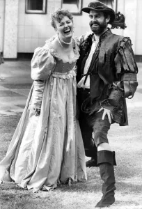 John Cleese and Sarah Badel at Taming of the Shrew photocall - June 1980 John Cleese and Sarah Badel at Taming of the Shrew photocall - June 1980