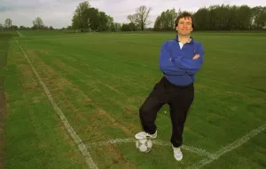 John Edwards Daily Mirror reporter tries out the football pitch at Mottram Hall Hotel in John Edwards Daily Mirror reporter tries out the football pitch at Mottram Hall Hotel in