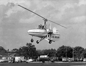 John Judge, a test pilot seen here at the controls of his Wallis autogyro shortly before John Judge, a test pilot seen here at the controls of his Wallis autogyro shortly before