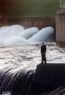 John Lackenby, Kielder Water manager and the 30 tons per second of water released John Lackenby, Kielder Water manager and the 30 tons per second of water released