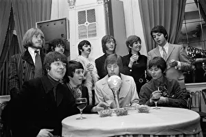John Lennon Ringo Starr and Paul McCartney with Cilla Black John Lennon Ringo Starr and Paul McCartney with Cilla Black