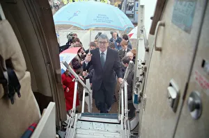 John Major during the general election campaign, pictured getting on an aeroplane John Major during the general election campaign, pictured getting on an aeroplane