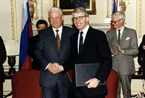 John Major Prime Minister with Boris Yeltsin John Major Prime Minister with Boris Yeltsin