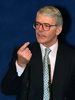 John Major Prime Minister during his speech at the Tory Party Conference 1995 John Major Prime Minister during his speech at the Tory Party Conference 1995