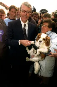 John Major Prime Minister in Yarm Market Newcastle 1992 John Major Prime Minister in Yarm Market Newcastle 1992