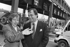 John Prescot, shadow transport spokesman, at the Wallasey entrance to the Kingsway tunnel John Prescot, shadow transport spokesman, at the Wallasey entrance to the Kingsway tunnel