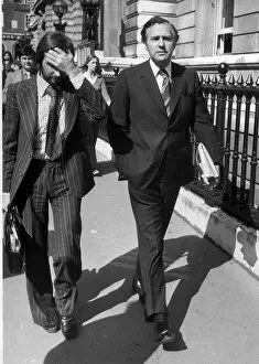 Images Dated 1st September 1975: John Stonehouse with his solicitor at Bow Street Court, London - September 1975