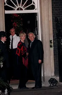 John Thaw Actor December 97 Attending party at No10 Downing Street with his wife John Thaw Actor December 97 Attending party at No10 Downing Street with his wife
