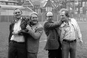 John Thaw and Dennis Waterman - April 1978 with Eric Morecambe and Ernie Wise John Thaw and Dennis Waterman - April 1978 with Eric Morecambe and Ernie Wise