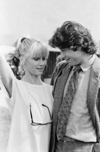 John Travolta and his co star Olivia Newton John in England during the week of release of John Travolta and his co star Olivia Newton John in England during the week of release of