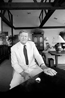 John Wayne who recently starred in Brannigan at home in Texas John Wayne who recently starred in Brannigan at home in Texas