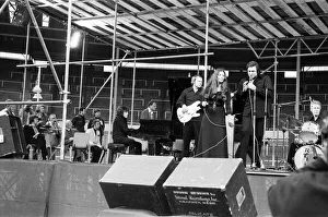 Johnny Cash and June Carter at the Spree 73, a major Christian festival at Wembley Johnny Cash and June Carter at the Spree 73, a major Christian festival at Wembley