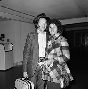 Johnny Dankworth and Cleo Laine departing Heathrow Airport for New York where Cleo Laine Johnny Dankworth and Cleo Laine departing Heathrow Airport for New York where Cleo Laine