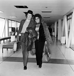 Images Dated 24th April 1973: Johnny Dankworth and Cleo Laine departing Heathrow Airport for New York. 24th April 1973