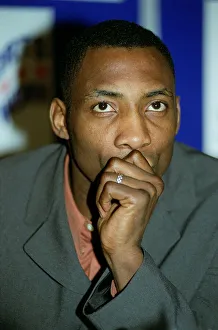 Johnny Nelson Boxing February 99 At press conference for his world title bib Johnny Nelson Boxing February 99 At press conference for his world title bib