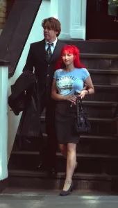 Jonathan Ross TV Presenter June 1999 and wife Jane Ross outside their London home Jonathan Ross TV Presenter June 1999 and wife Jane Ross outside their London home