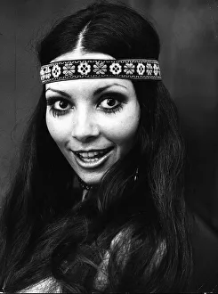 Joni Flynn aged 21 from Edinburgh Daily Record Cover Girl 1971 wearing headband Joni Flynn aged 21 from Edinburgh Daily Record Cover Girl 1971 wearing headband