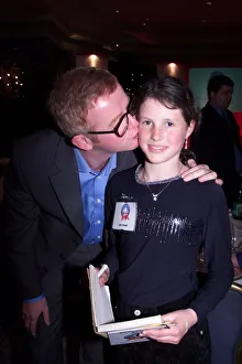 Josie Russell gets a kiss from Chris Evans May 1999 at The Mirror Pride of Britain Josie Russell gets a kiss from Chris Evans May 1999 at The Mirror Pride of Britain