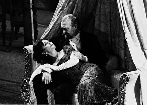 Joss Ackland Actor with Actress Jean Simmons in the musical A Little Night Music at Joss Ackland Actor with Actress Jean Simmons in the musical A Little Night Music at