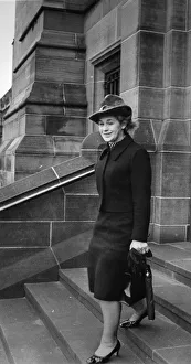 Judge Rose Heilbron leaves the Cathedral in Civvies. 17th January 1972 Judge Rose Heilbron leaves the Cathedral in Civvies. 17th January 1972