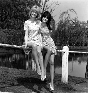 Judy Geeson and Sally Geeson Actresses at their home in Barnes 1967 Judy Geeson and Sally Geeson Actresses at their home in Barnes 1967