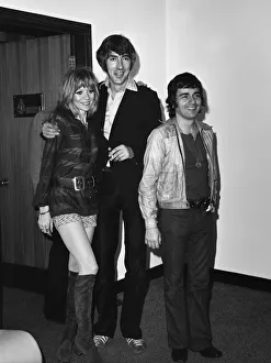 Judy Huxtable, Peter Cook and Dudley Moore pictured at Heathrow airport on their way to Judy Huxtable, Peter Cook and Dudley Moore pictured at Heathrow airport on their way to