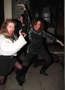 Julia Sawalha Actress and her sister Nadia at Browns Nightclub for Richard E Grants 10th Julia Sawalha Actress and her sister Nadia at Browns Nightclub for Richard E Grants 10th