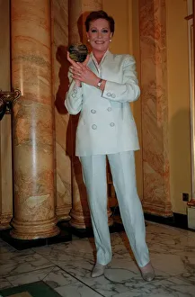 Julie Andrews Actress July 98 With her Variety club award she was given by Julie Andrews Actress July 98 With her Variety club award she was given by