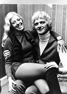 Julie Goodyear actress sits on the lap of Jack Diamond A©Mirrorpix Julie Goodyear actress sits on the lap of Jack Diamond A©Mirrorpix