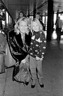 Juliet Mills and her daughter Melissa arrive at Gatwick Airport from Los Angeles for Juliet Mills and her daughter Melissa arrive at Gatwick Airport from Los Angeles for