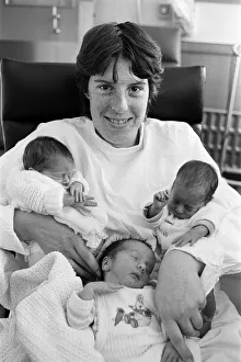 Just perfect - triplets Rebecca (left), Gavin (centre) Just perfect - triplets Rebecca (left), Gavin (centre)