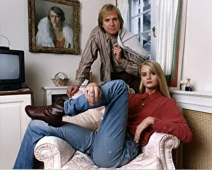 Justin Hayward lead singer of moody blues with his daughter Doremi Justin Hayward lead singer of moody blues with his daughter Doremi