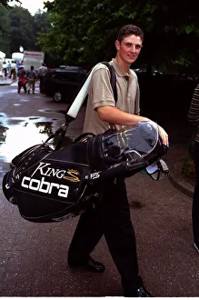Justin Rose arrives at the Hilversumsche Club to prepare for his first professional Justin Rose arrives at the Hilversumsche Club to prepare for his first professional