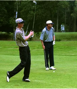 Justin Rose Dutch Open Golf Championship 1998 shares a practice round with his hero Justin Rose Dutch Open Golf Championship 1998 shares a practice round with his hero