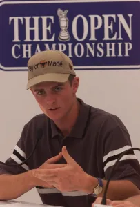 Justin Rose faces the press at Carnoustie on the eve of the 128th Golf Open at Carnoustie Justin Rose faces the press at Carnoustie on the eve of the 128th Golf Open at Carnoustie