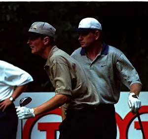 Justin Rose under the watchful eye of his hero Nick Price as they practice for the Dutch Justin Rose under the watchful eye of his hero Nick Price as they practice for the Dutch