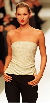 Kate Moss wearing Rodriquez creation, October 1997 Kate Moss wearing Rodriquez creation, October 1997