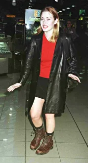 Kate Winslet star of the blockbuster film Titanic leaving Heathrow for New York Kate Winslet star of the blockbuster film Titanic leaving Heathrow for New York