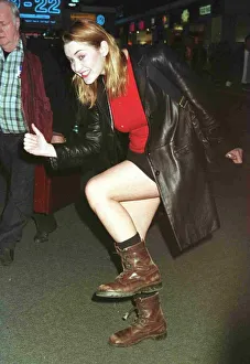 Kate Winslet star of the blockbuster film Titanic leaving Heathrow for New York Kate Winslet star of the blockbuster film Titanic leaving Heathrow for New York