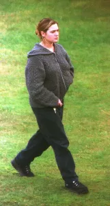 Kate Winslet walking on honeymoon November 1998 in the Scottish Highlands with new Kate Winslet walking on honeymoon November 1998 in the Scottish Highlands with new