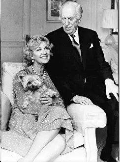 Katie Boyle TV and Radio Personality with husband No 3 Peter Saunders Katie Boyle TV and Radio Personality with husband No 3 Peter Saunders