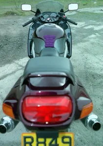 Kawasaki 600 motorcycle road record June 1998 motoring supplement purple Kawasaki 600 motorcycle road record June 1998 motoring supplement purple