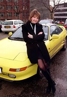 Images Dated 18th February 1997: Kaye Adams TV Presenter at the launch of New Series Wheel Nuts