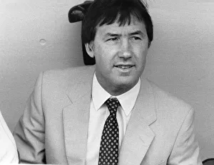 Keith Burkinshaw Manager of Tottenham Hotspur in dugout ahead of his last match in charge Keith Burkinshaw Manager of Tottenham Hotspur in dugout ahead of his last match in charge