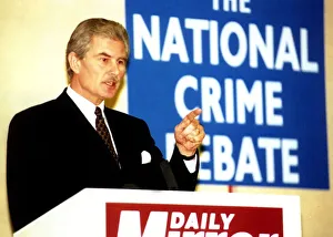 Keith Hellawell West Yorkshire Chief Constabel speaking at the Daily Mirror Keith Hellawell West Yorkshire Chief Constabel speaking at the Daily Mirror