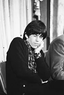 Keith Richards of The Rolling Stones in the studio after meeting fans on Broadway Keith Richards of The Rolling Stones in the studio after meeting fans on Broadway